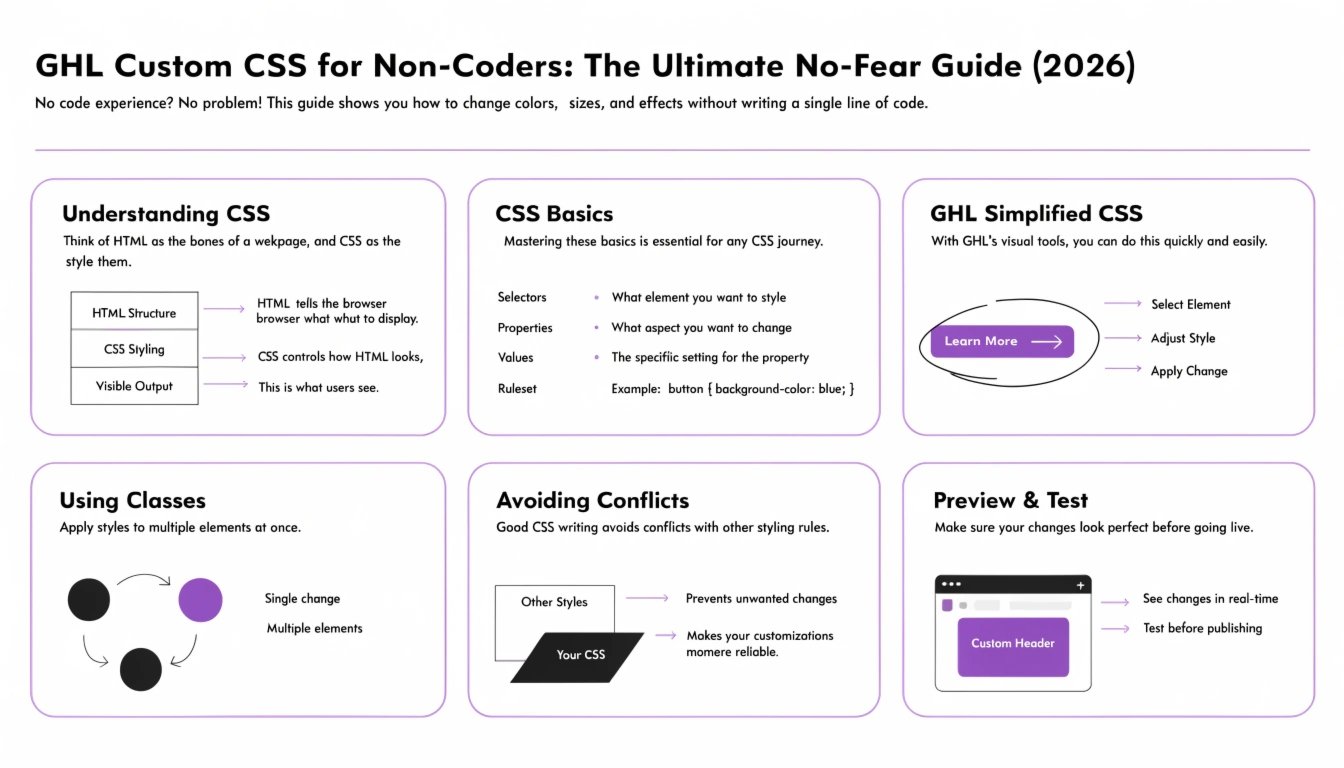 GHL Custom CSS for Non-Coders: The Ultimate No-Fear Guide (2026)