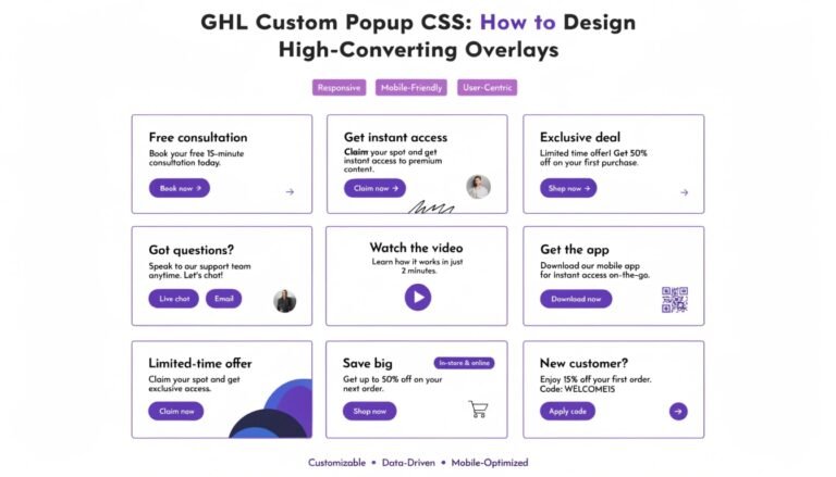 GHL Custom Popup CSS: How to Design High-Converting Overlays
