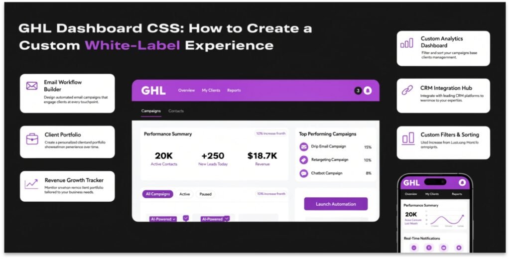 GHL Dashboard CSS: White-Label Your Agency Look (2026 Guide)