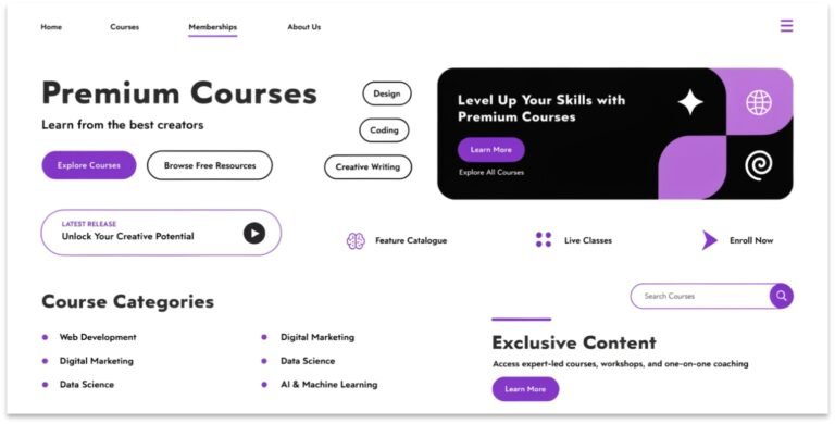 GHL Membership Site CSS: How to Create a Premium Course Area