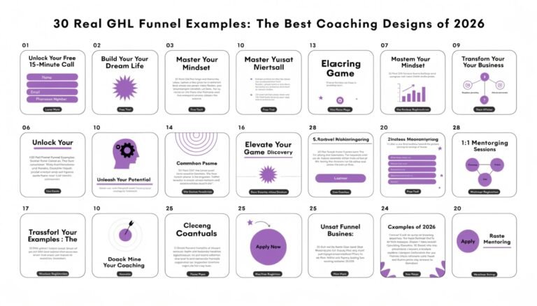 30 Real GHL Funnel Examples: The Best Coaching Designs of 2026