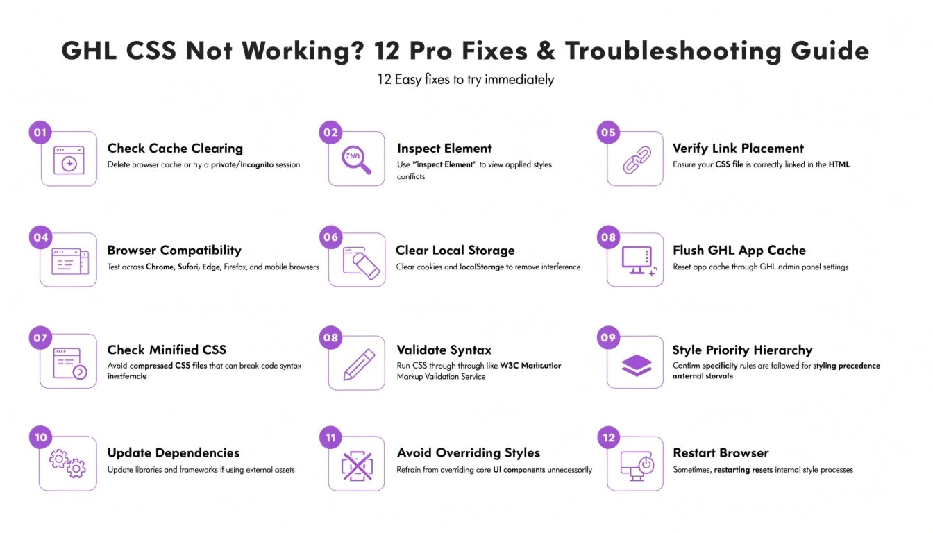 GHL CSS Not Working? 12 Pro Fixes & Troubleshooting Guide