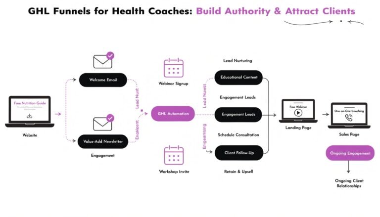 GHL Funnels for Health Coaches: Build Authority & Attract Clients